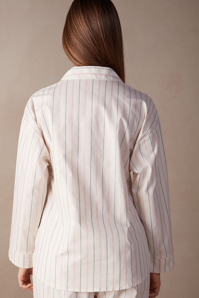 Soft Spring Long Sleeve Button-Up Shirt