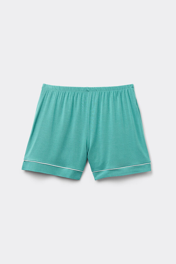 Modal Shorts with Contrasting Trim
