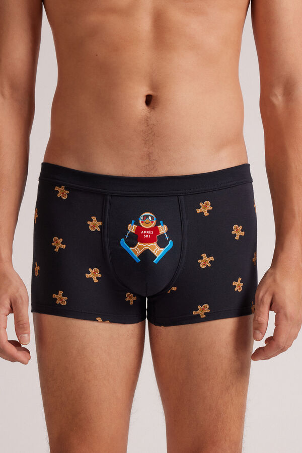 Boxer Cotone Superior Stampa Gingerbread Apres Ski