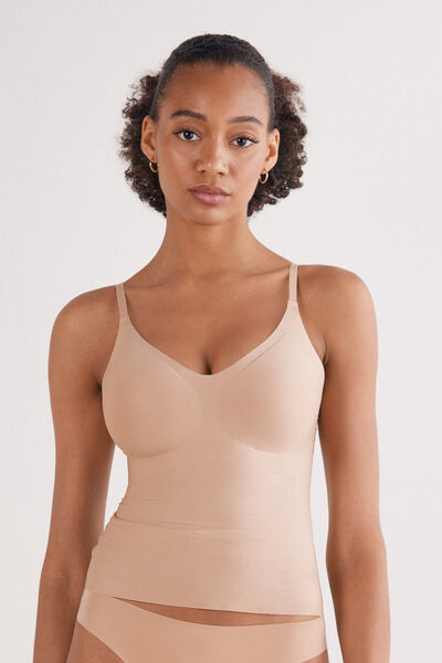 Top con Reggiseno Eri in Microfibra