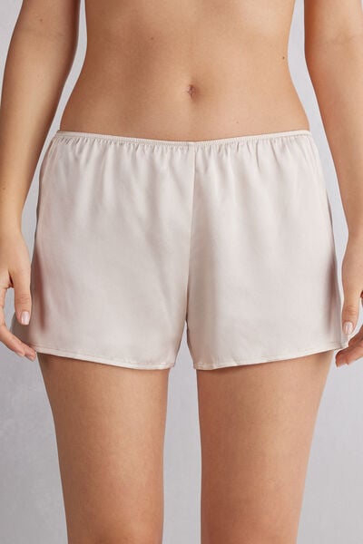 Smooth Silk-Satin Shorts