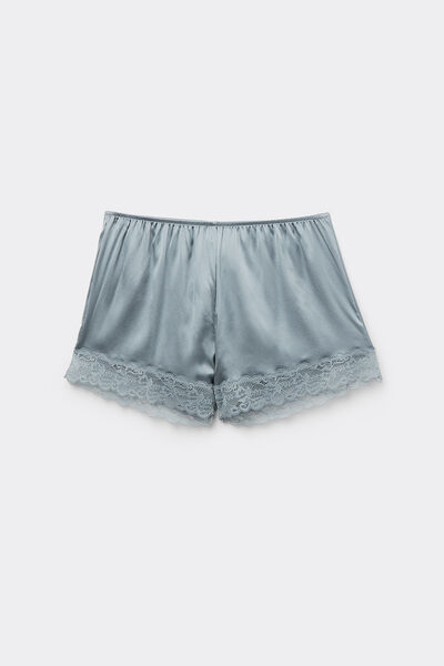 Silk Shorts with Lace