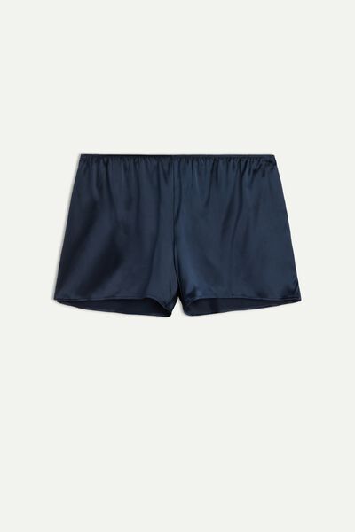 Shorts i mjuk sidensatin