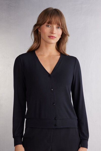 Cardigan Modal con Cashmere Light