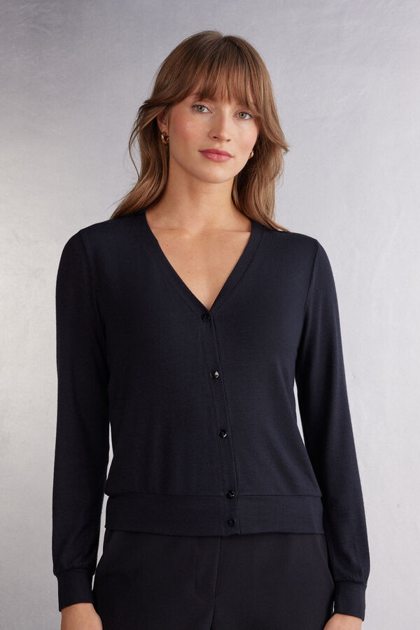 Modal and Cashmere Light Blend Cardigan