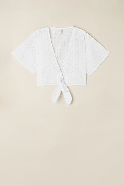 Hello Sunshine Wrap-Over Top in Sangallo