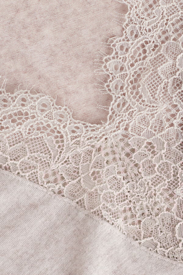 Modal Cashmere Ultralight Long Lace Shirt