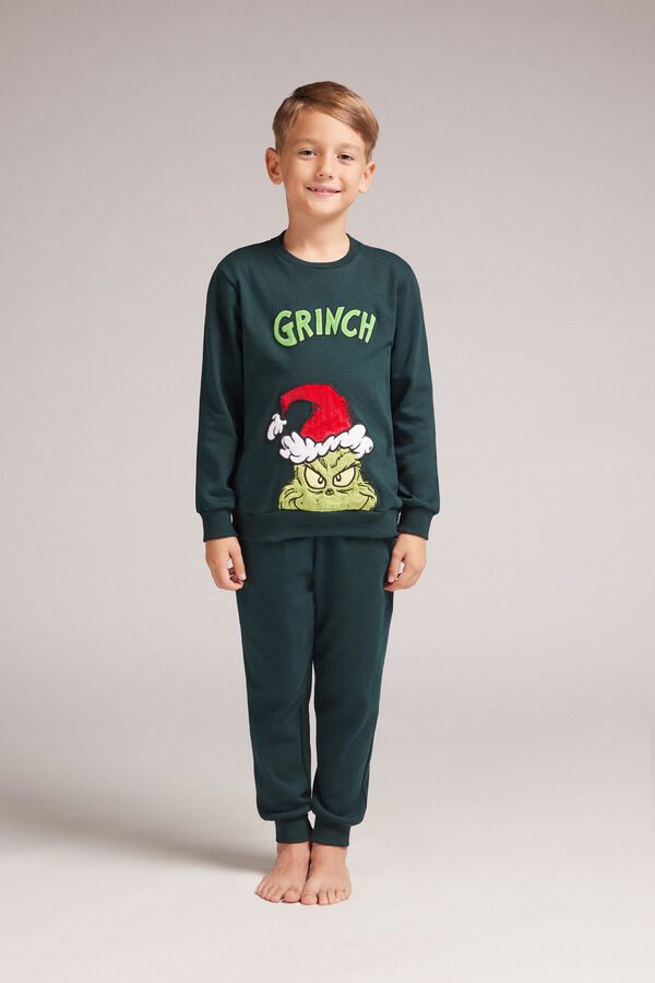 Pigiama Lungo Bambino in Cotone The Grinch Dr Seuss™