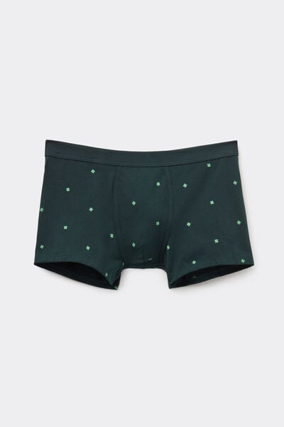 Boxer Cotone Superior Stampa Quadrifogli