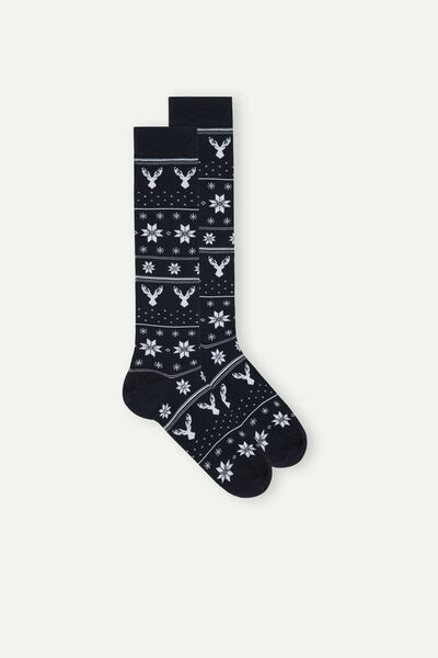 Calze Lunghe Soft Cotton a Fantasia