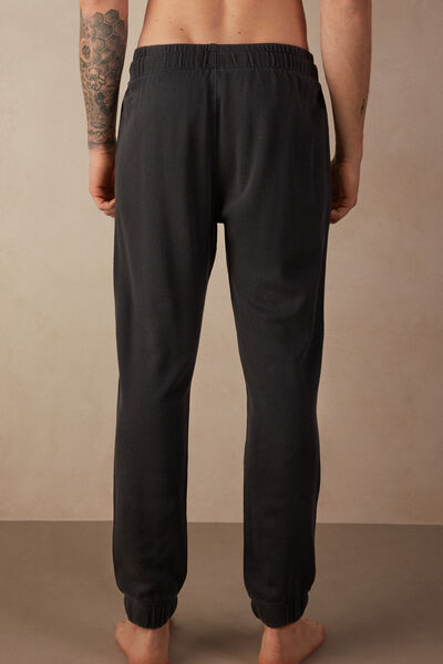 Pantalone Lungo in Felpa Washed Collection