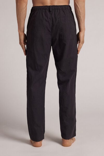 Pantalon en lin et coton