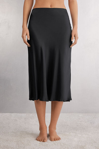 Silk Midi Skirt