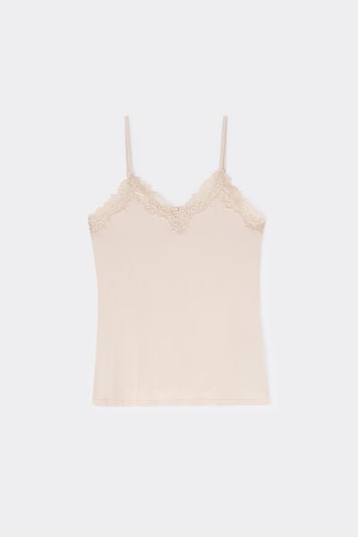 Pretty Flowers Modal and Lace Top
