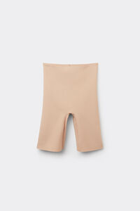 Shorts aus Mikrofaser mit offenen Kanten