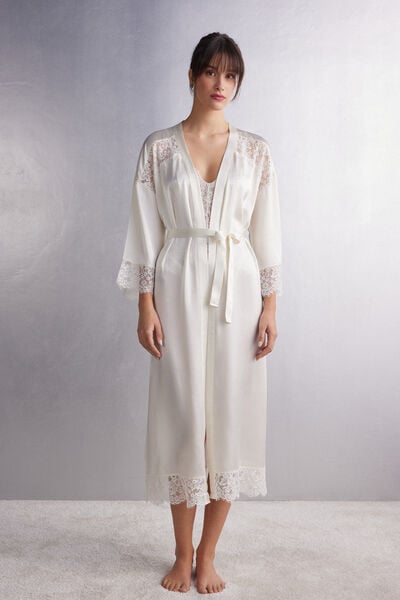 The Most Romantic Season Long Silk Robe