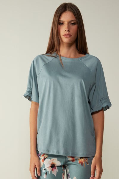 T-shirt manches courtes en coton ultraléger Supima® THE FLOWER GIRL