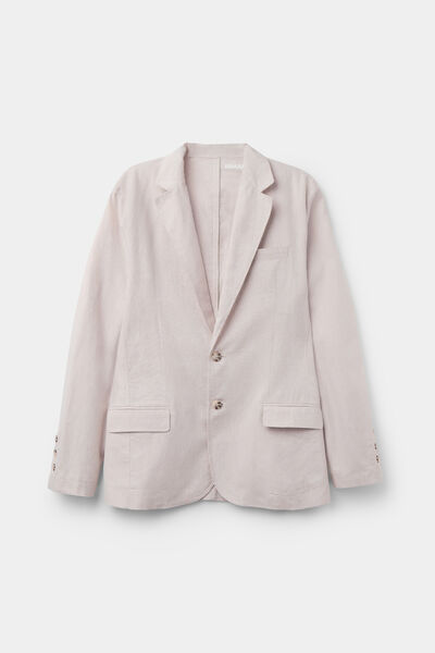 Jacke aus Leinen- und Baumwollstoff