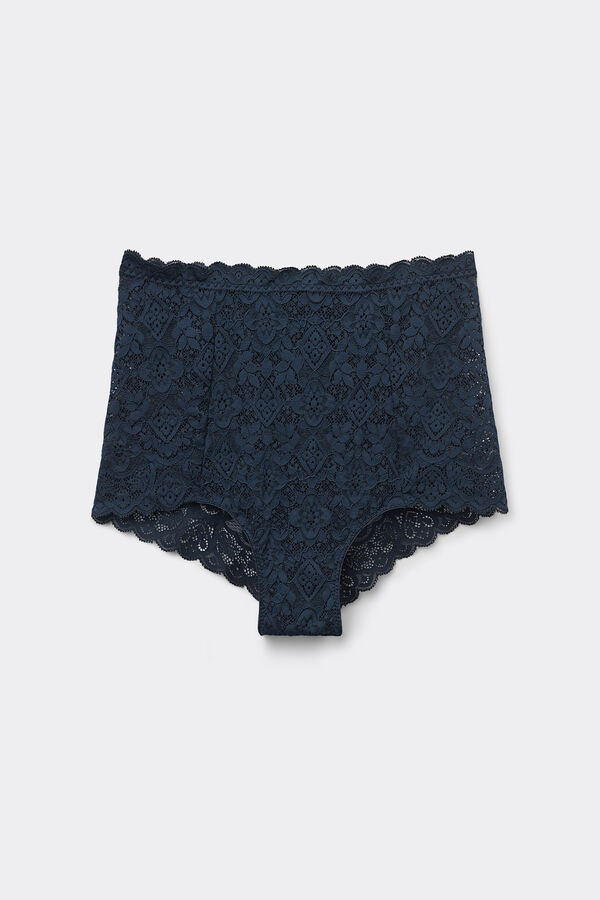 レース ハイウエスト キュロット