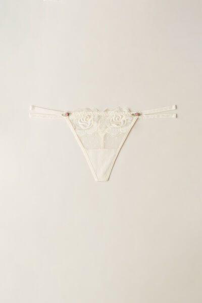 Scent of Roses Thong with Side Straps