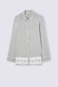 Pretty Flowers Button-Up Modal Top