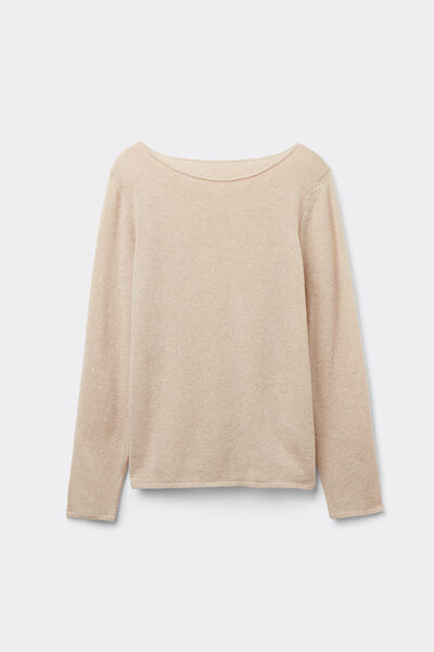 100% Cashmere Long-Sleeved Top