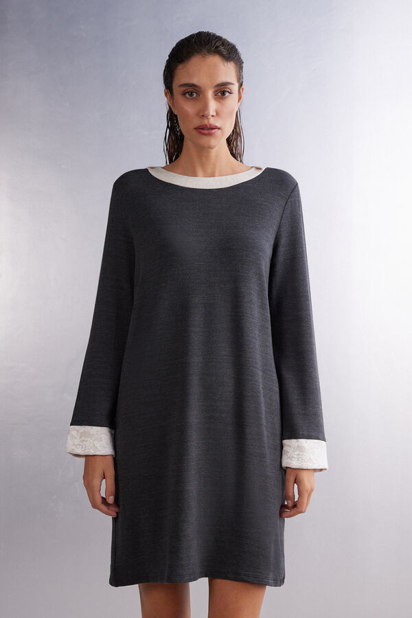 Camisón de Modal con Lana Baby It's Cold Outside