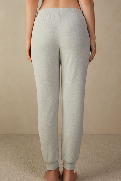 Warm Cuddles Full-Length Trousers with Cuffed Ankles