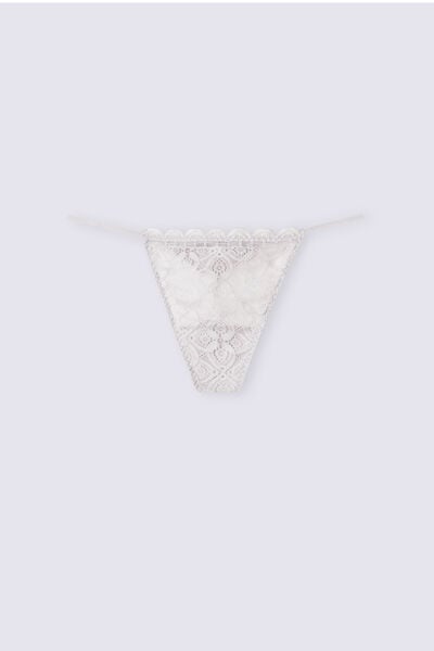 Lace Thong with Side Straps