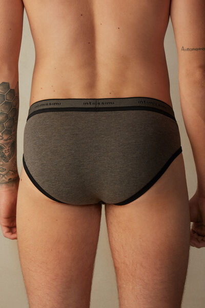 Slip aus Supima®-Stretch-Baumwolle mit Logo