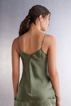 Top in Raso di Seta con Scollo a V