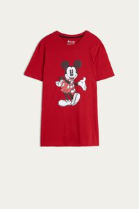 Mickey Print Cotton T-shirt