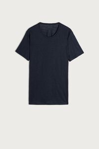 Short-Sleeved Linen T-Shirt