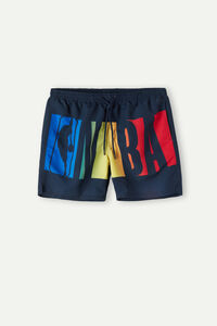 NBA-Print Swim Shorts