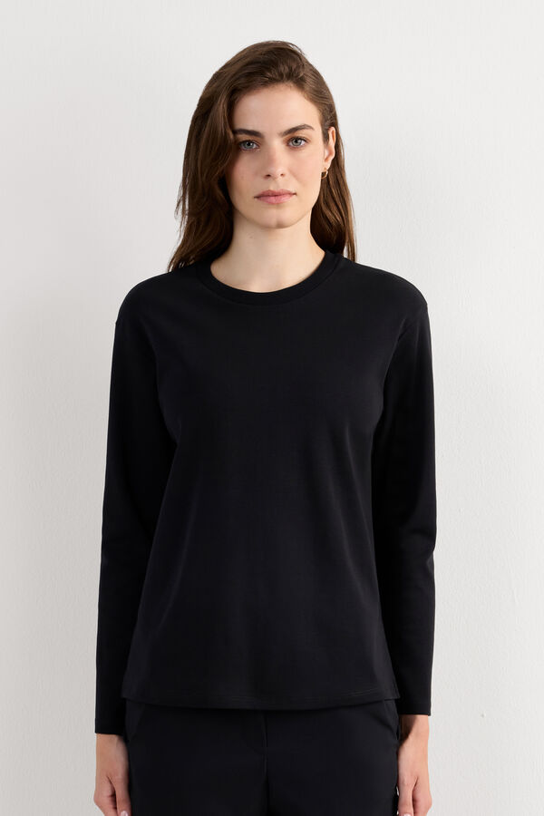 Langarmshirt aus Baumwolle