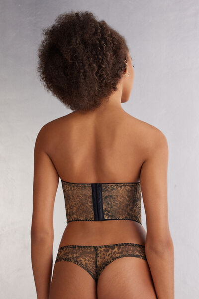 Bustier a Fascia Giada Stampa Animalier Always Glamorous