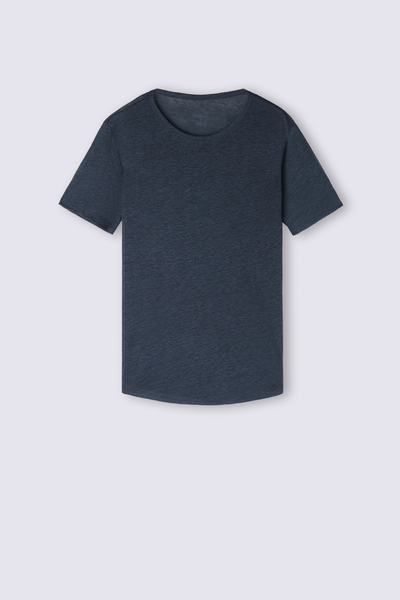 Short-Sleeved Linen Shirt