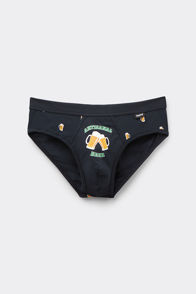 Beer Print Superior Cotton Briefs