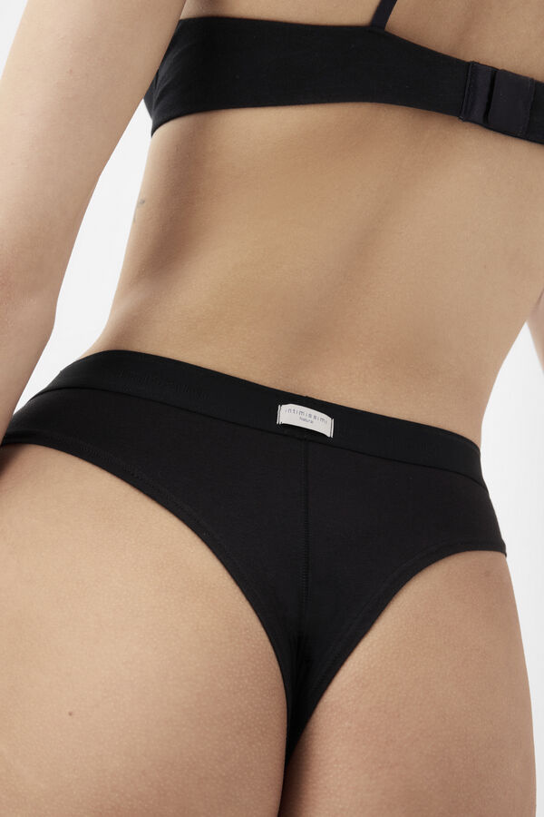 Pamuklu Y&uuml;ksek Bel Brazilian Slip K&uuml;lot