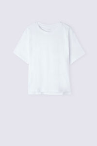 Boxy Fit Short Sleeve Top in Cotton