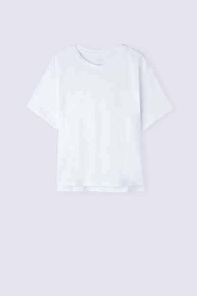 Boxy Fit Short Sleeve Top in Cotton