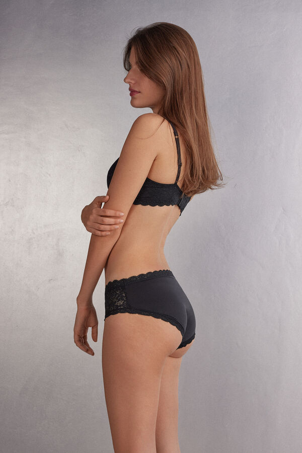 Lace and Microfibre Knickers