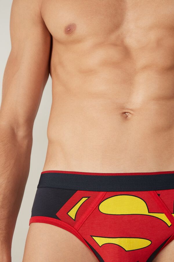 Superman Logo Print Underwear in Stretch Supima® Cotton
