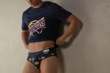 Calzoncillos con Estampado del Logotipo de los Lakers de Algodón Supima® Elástico
