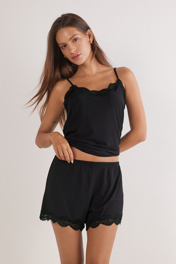Шорти в Рубчик з Мереживом Your Everyday Wear