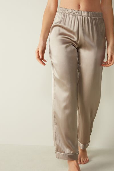 Pantaloni Din Satin De Mătase
