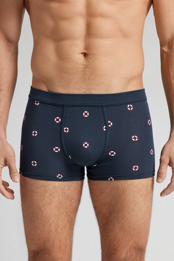 Lifesaver Print Natural Fresh Cotton Boxers