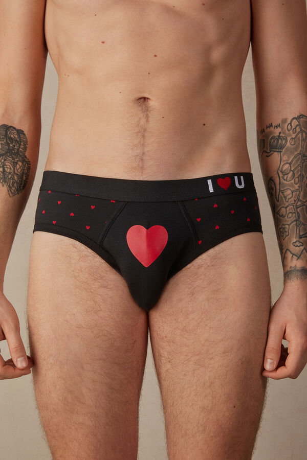 Stretch Supima® Cotton Hearts Briefs