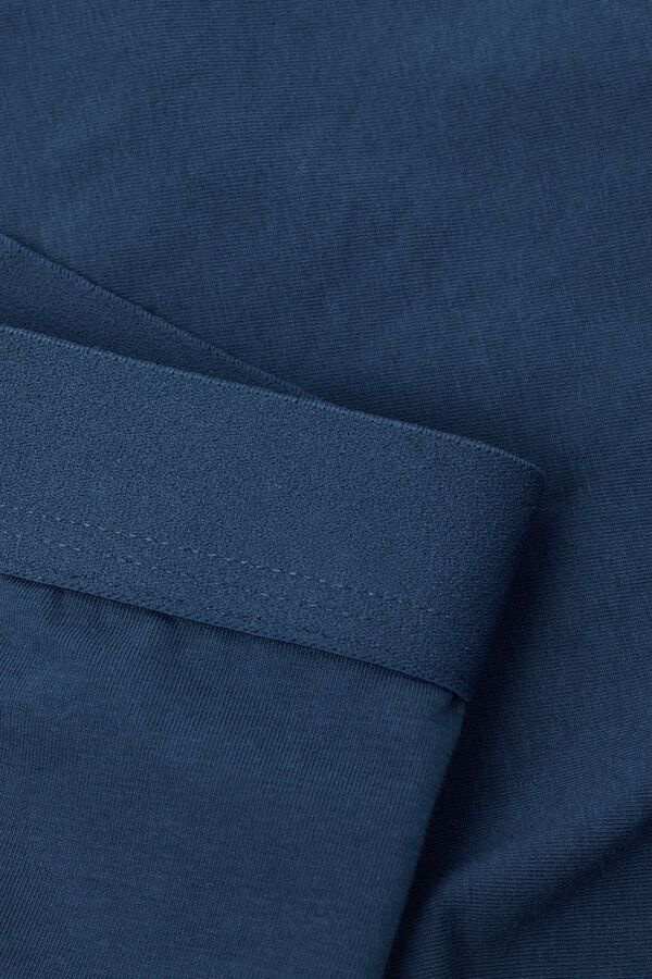 Cotton Boxers with Exposed Elasticated Waistband