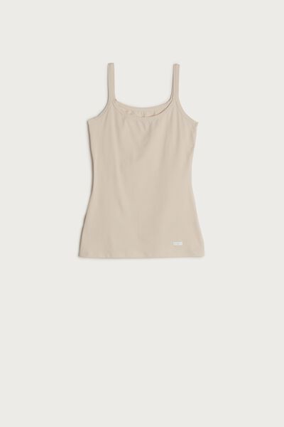 Natural Cotton Strappy Top